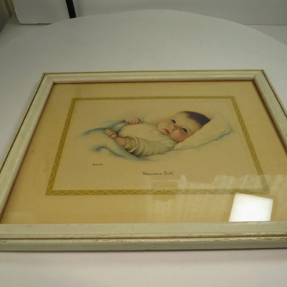 Vintage baby lithograph